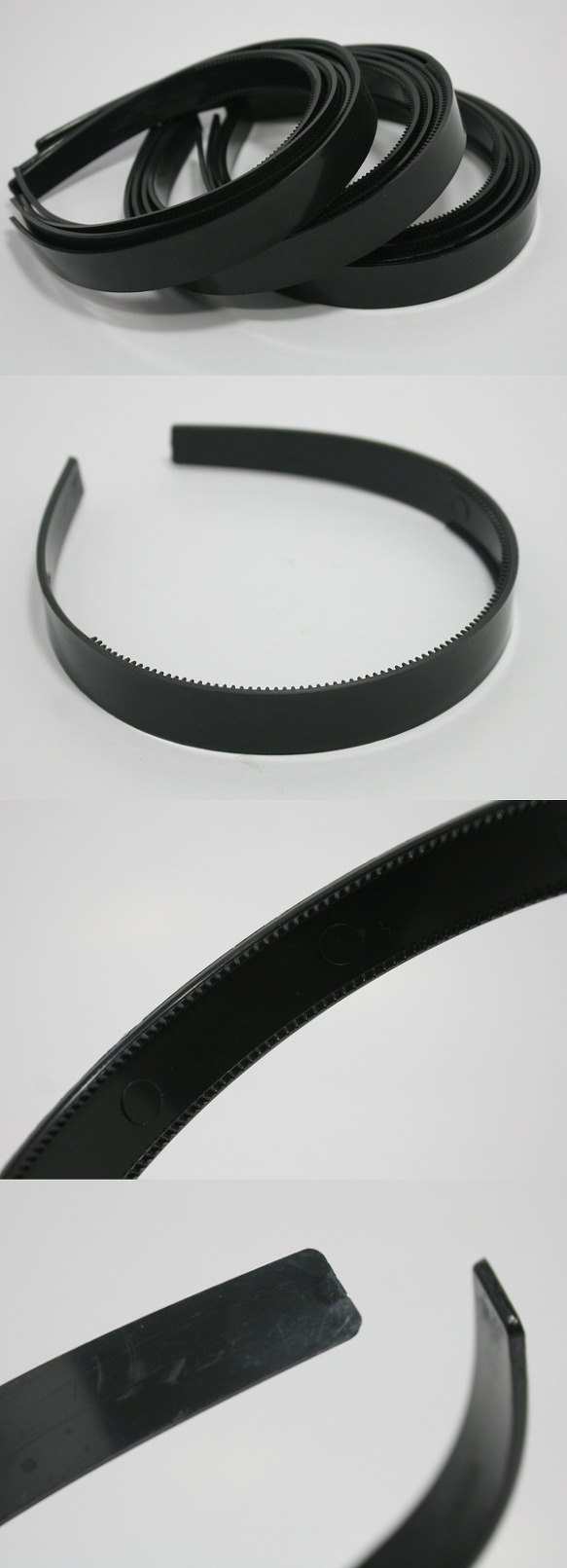 Wholesale LOT 50 HEADBAND BLACK PLASTIC HEADBAND WITH TEETH HAIRBAND