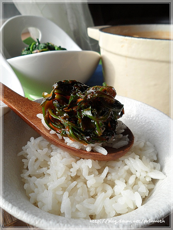 천연 조미료로 맛을 낸 냉이 된장 찌개~~