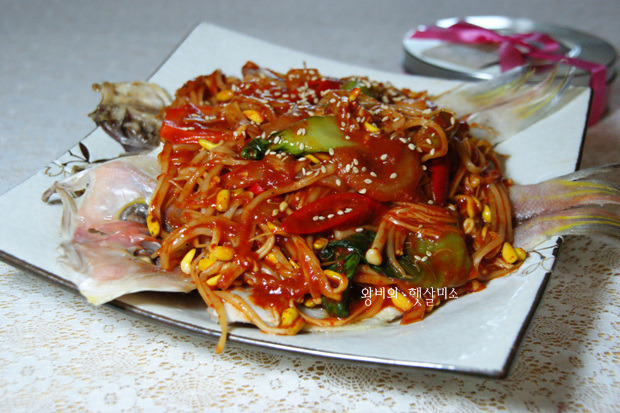 동글동글 예쁜 (고등어 미트볼) 콩나물 옥돔찜 (옥돔요리)
