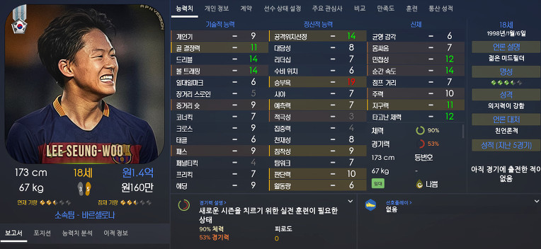 FM2017 공식로스터 포텐정리 | 인스티즈