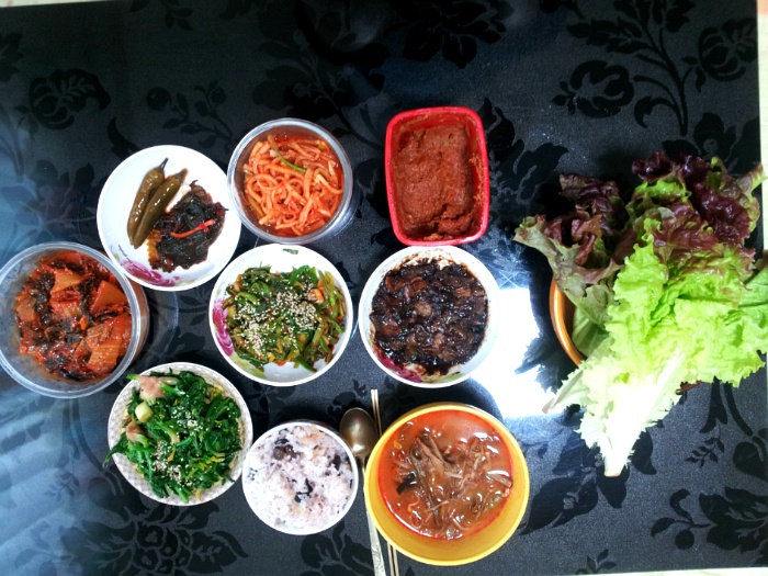 혼자 차려 먹는 건강한 아침 겸 점심식사~~