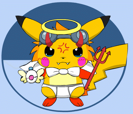 다크 피카츄(피카츄 옷입히기)by Pichu90