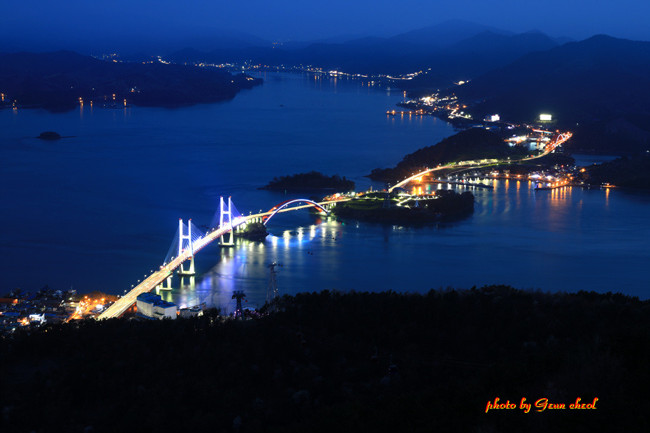 창선/삼천포대교야경..